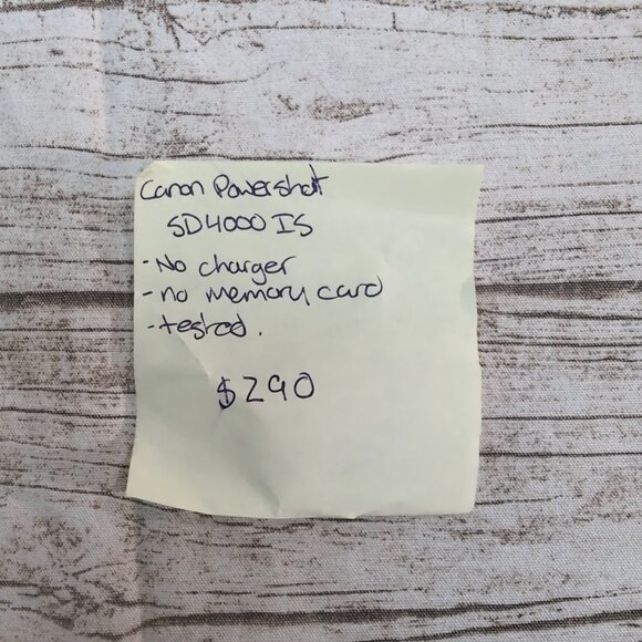 Canon PowerShot SD4000 IS Digital Camera Black 10MP Tested – No Charger - Picture 9 of 9